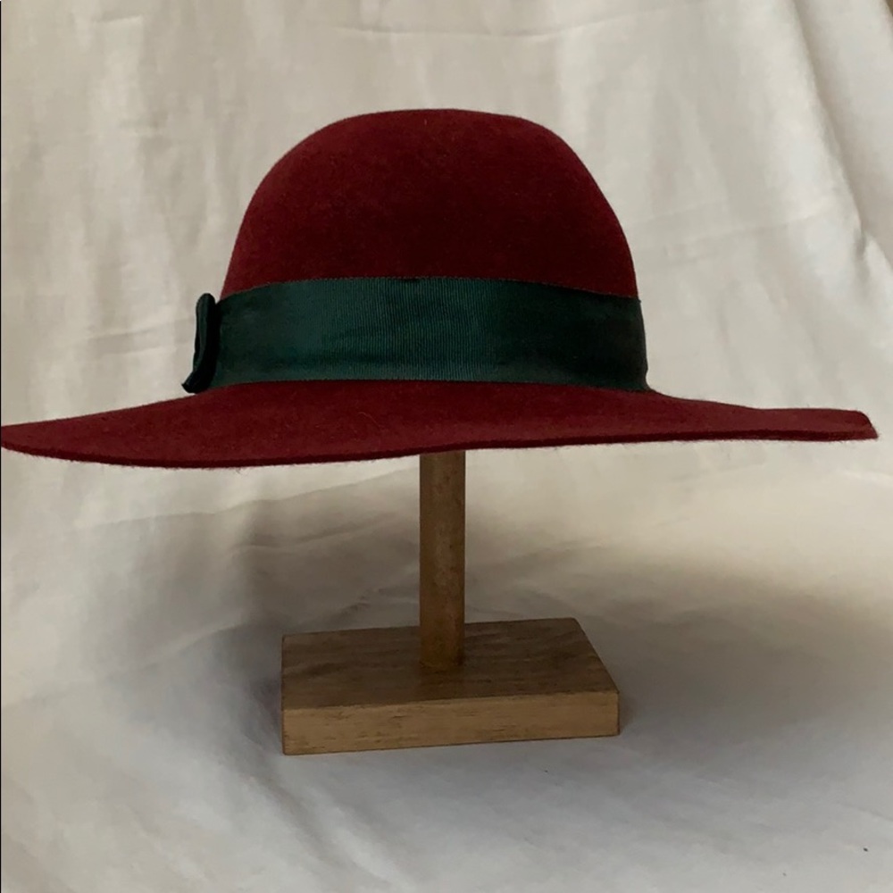 Hat Attack oxblood wool hat, one size